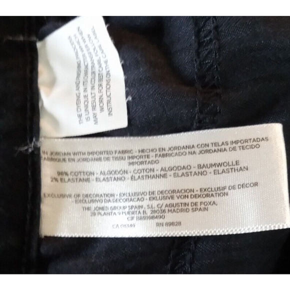 Jones New York Jeans Lexington Bermuda Short‎ Plus Size 18W Black 38x11 - Picture 5 of 10